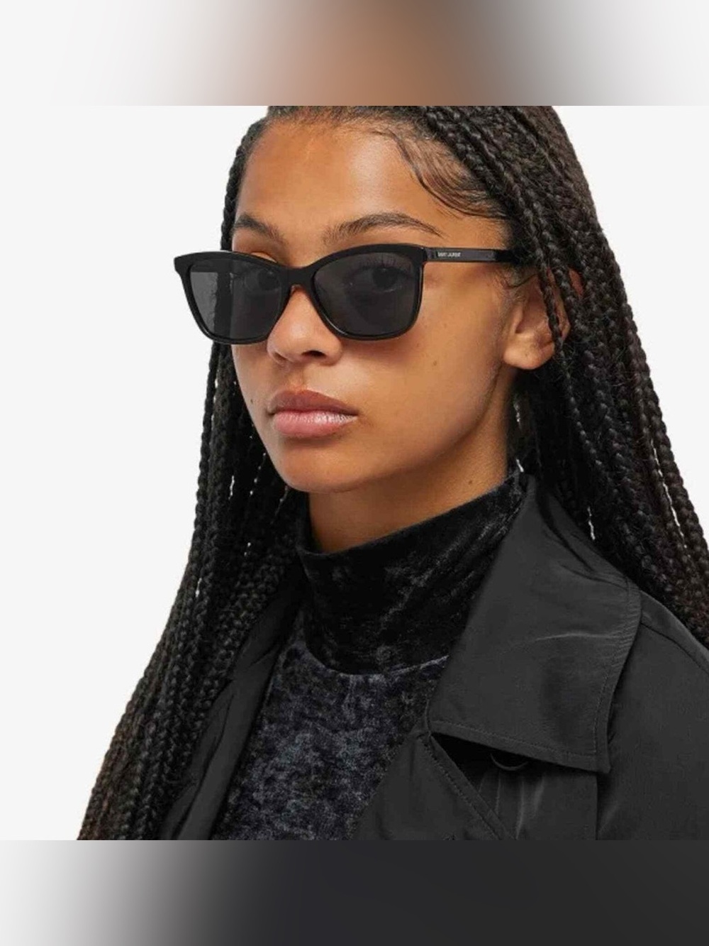 Saint Laurent Black Sunglasses with Dark Lenses